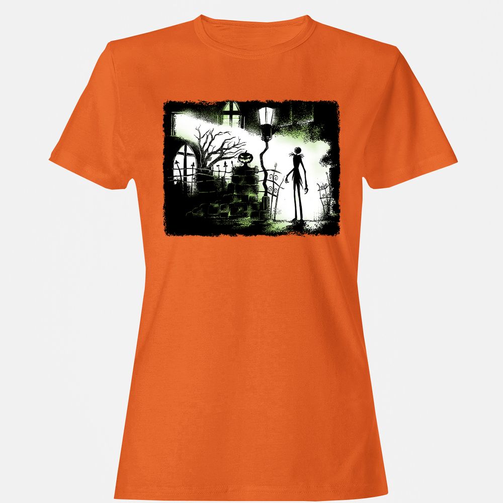 Women's T-Shirt - Black - Orange - 11