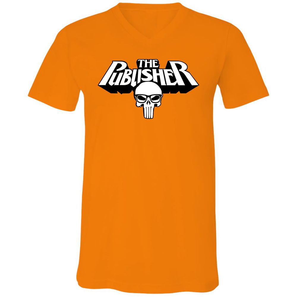Unisex V-Neck T-Shirt - X8WSQTFE - Orange - 11