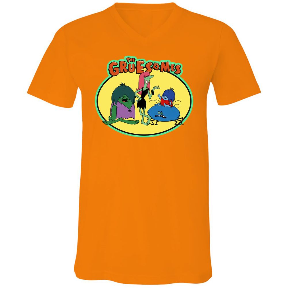 Unisex V-Neck T-Shirt - K2GAH2UV - Orange - 11