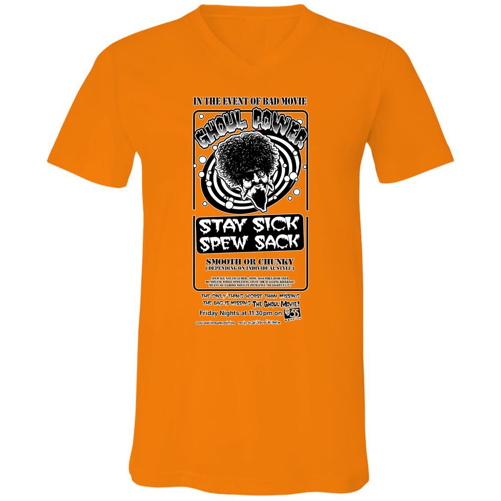 Unisex V-Neck T-Shirt - MKPWBWCH - Orange - 11
