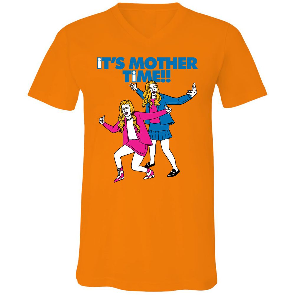 Unisex V-Neck T-Shirt - C9XBNTSV - Orange - 11