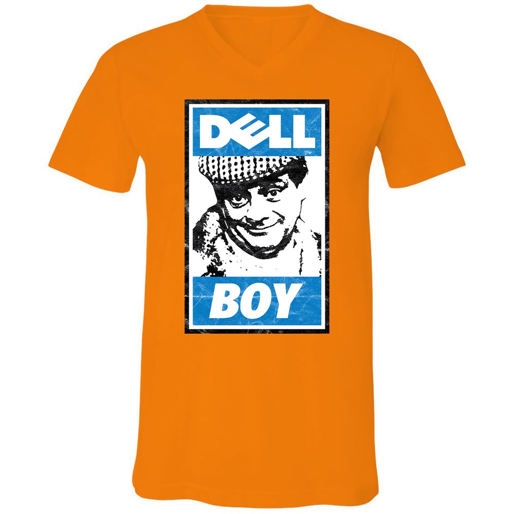 Unisex V-Neck T-Shirt - R5UTZANJ - Orange - 11
