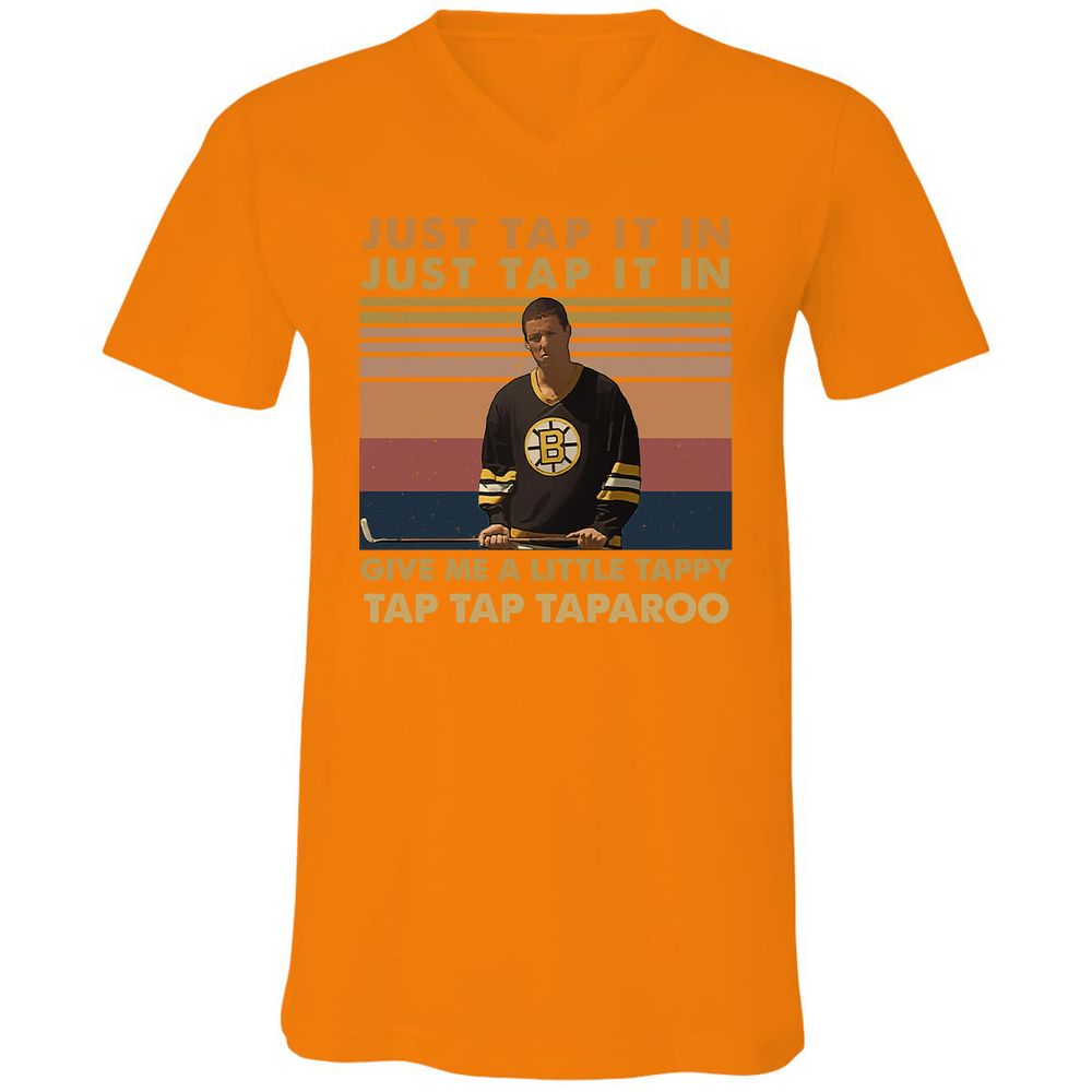 Unisex V-Neck T-Shirt - TKLYJJR4 - Orange - 11