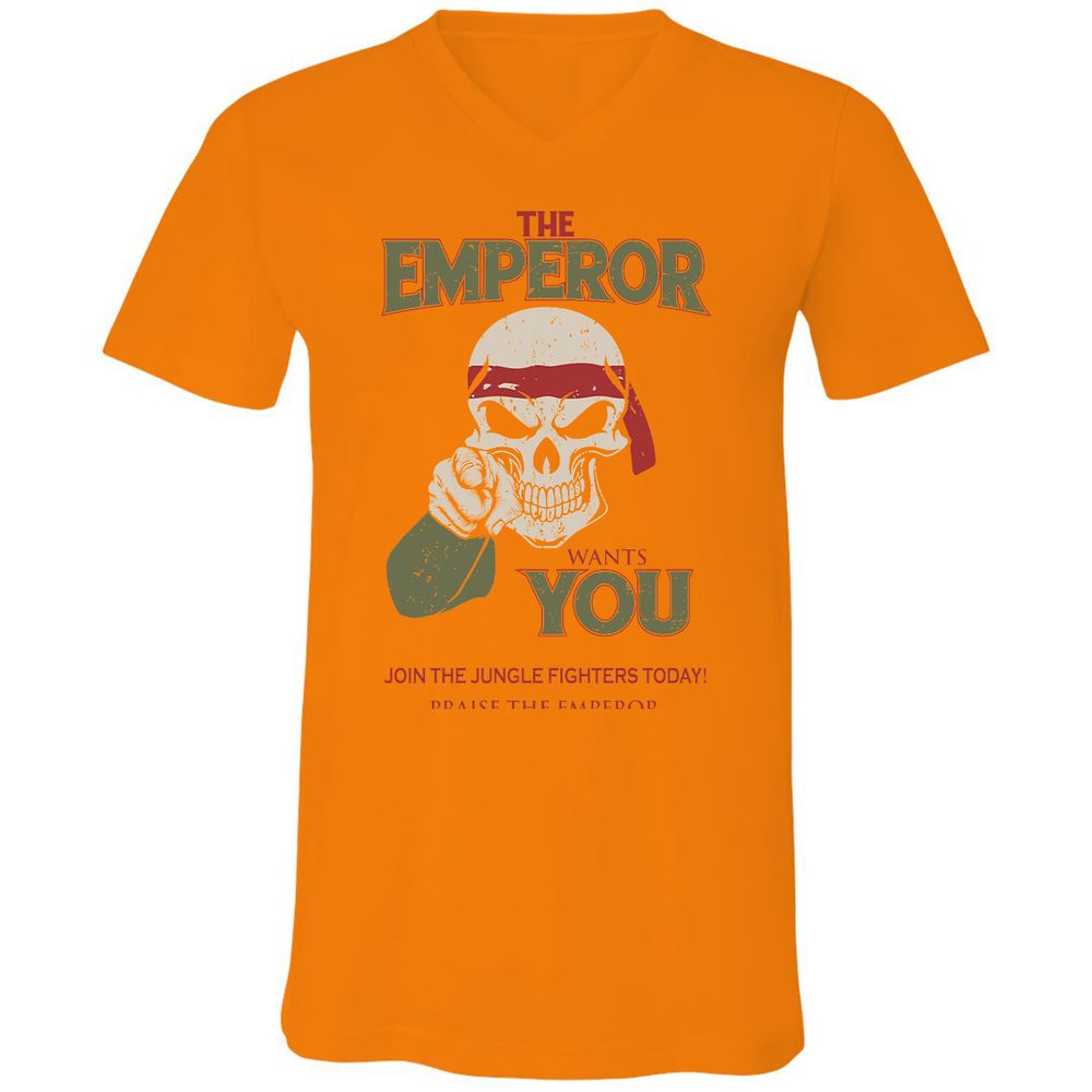 Unisex V-Neck T-Shirt - 1GTAUF2A - Orange - 11