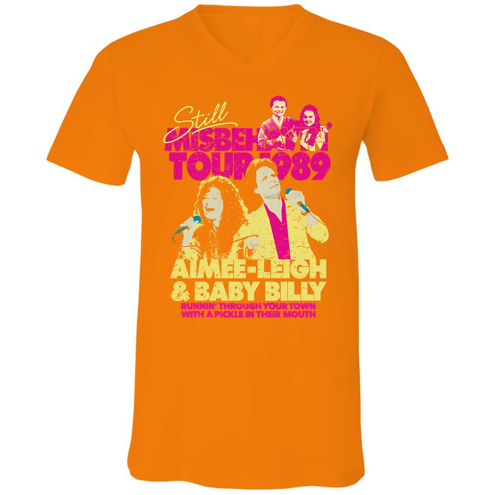 Unisex V-Neck T-Shirt - S1R1LEF7 - Orange - 11