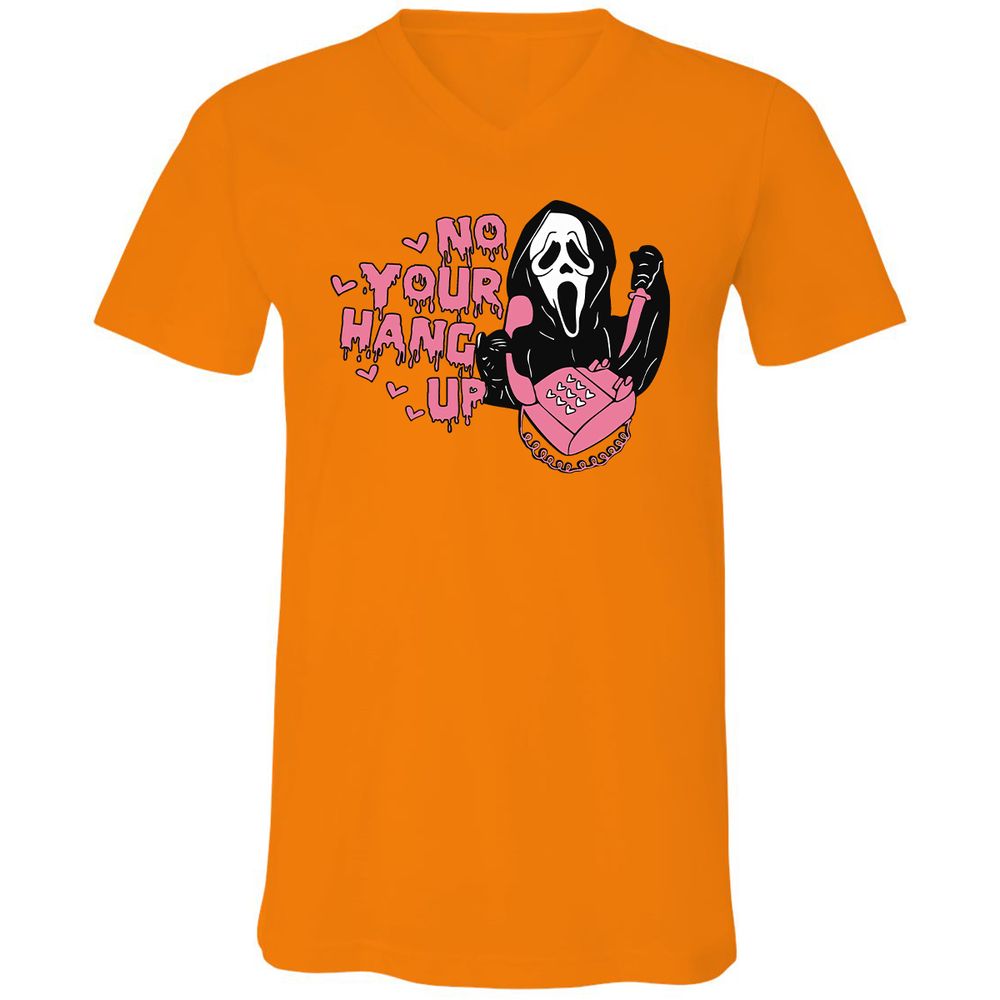 Unisex V-Neck T-Shirt - J9M7CK15 - Orange - 11