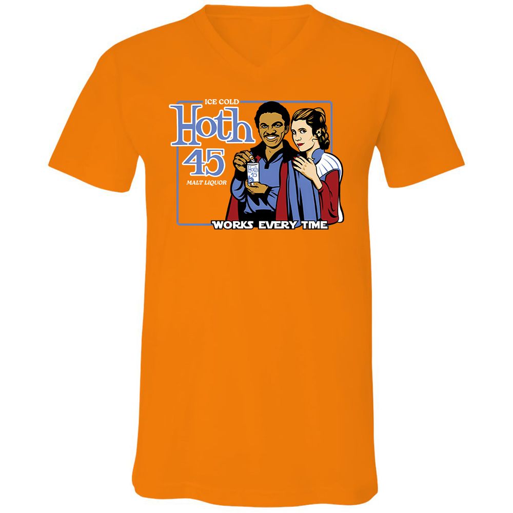 Unisex V-Neck T-Shirt - RY51NY1N - Orange - 11