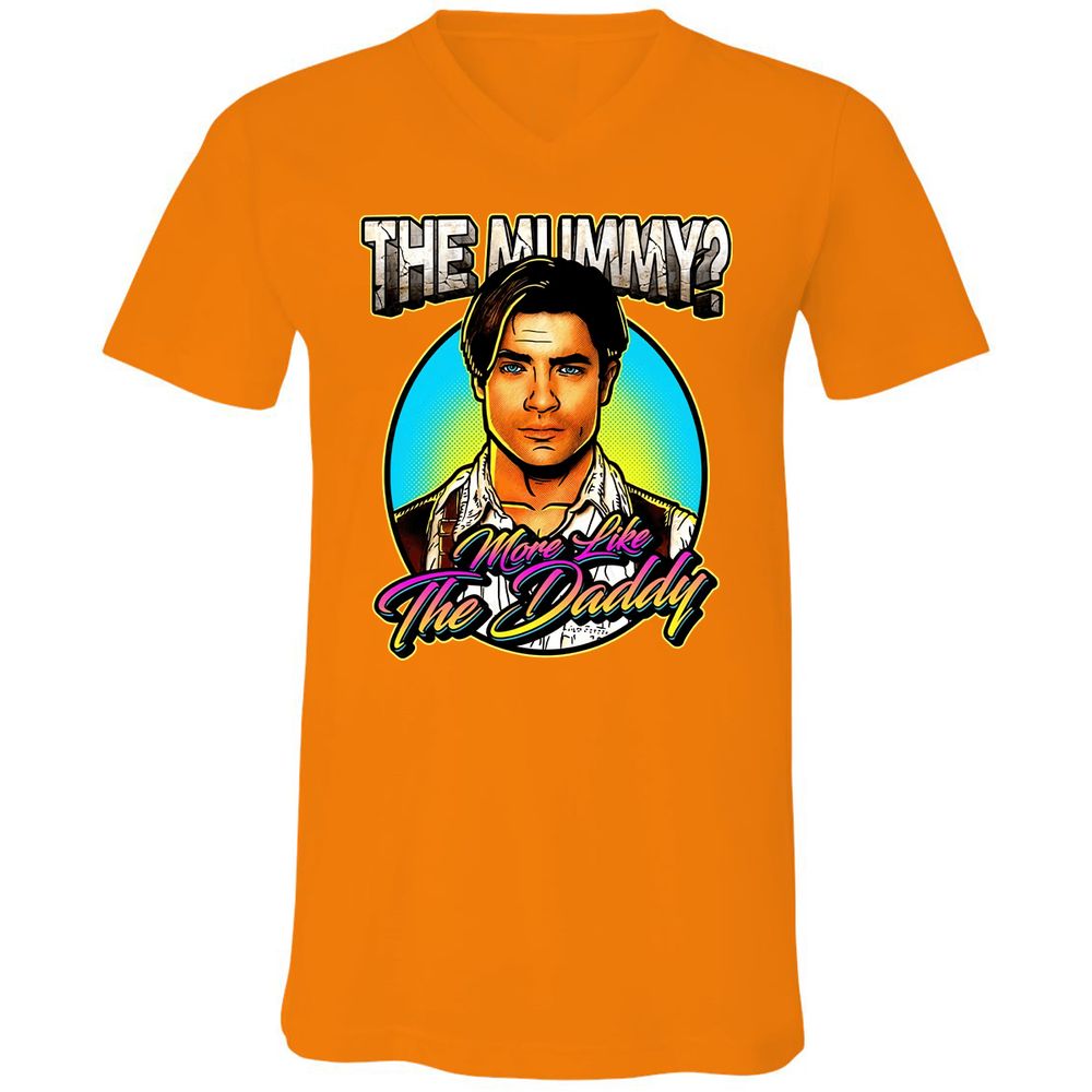 Unisex V-Neck T-Shirt - VYGZNWSP - Orange - 11