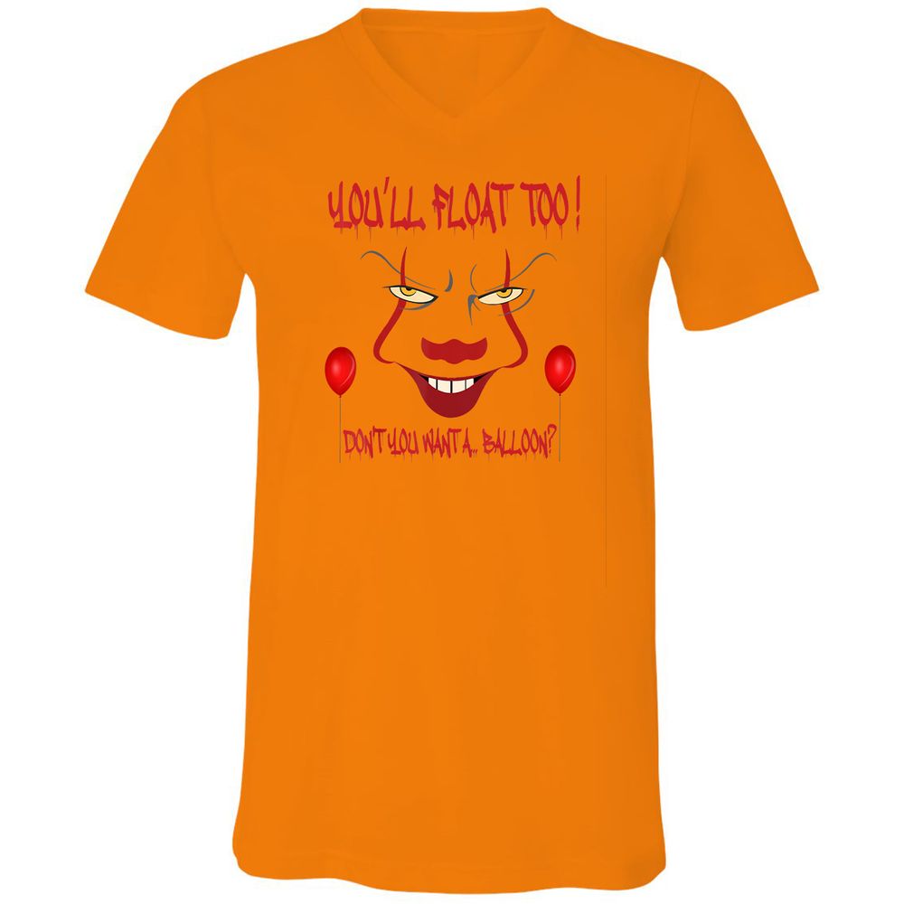 Unisex V-Neck T-Shirt - TS2P7UH1 - Orange - 11