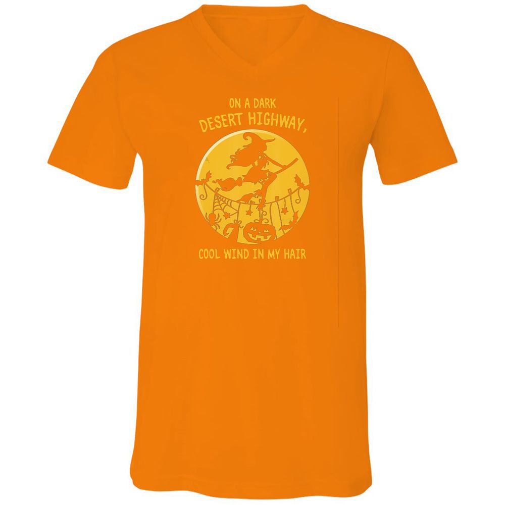 Unisex V-Neck T-Shirt - UFG38F7T - Orange - 11