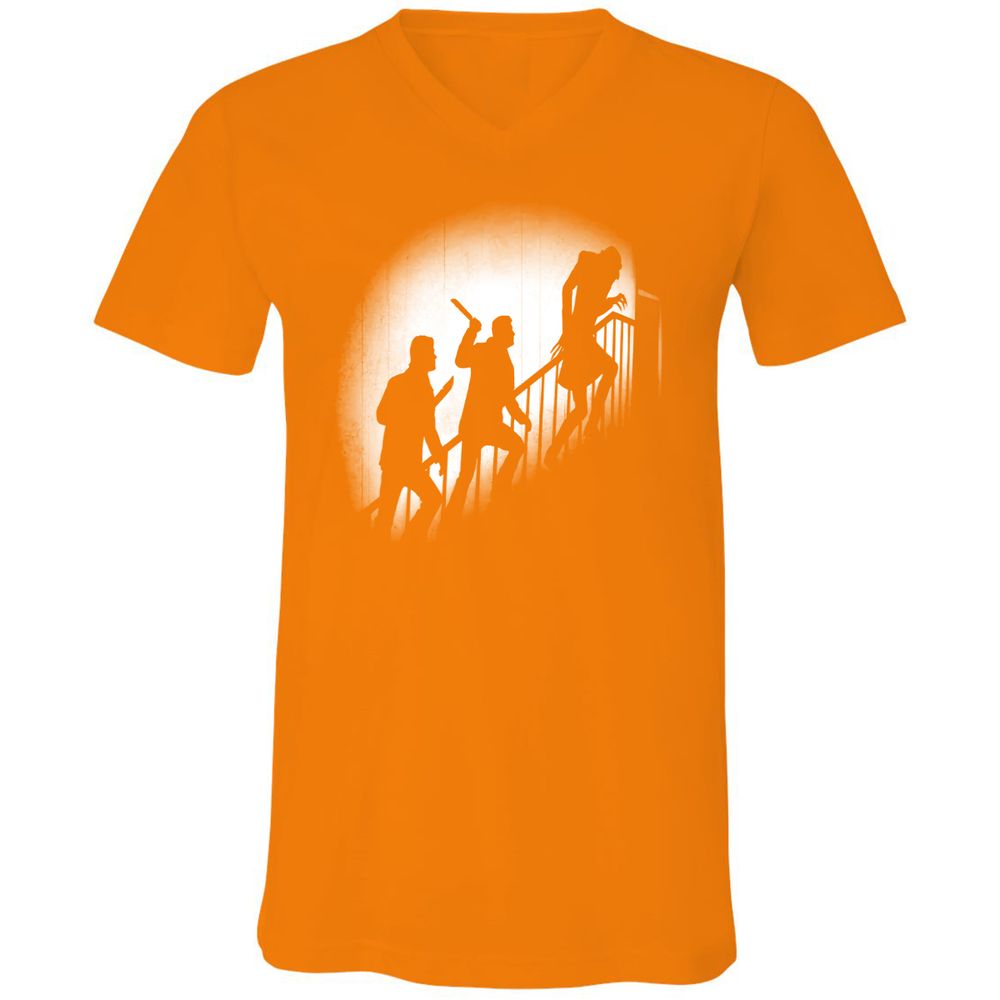 Unisex V-Neck T-Shirt - 985RYNUX - Orange - 11