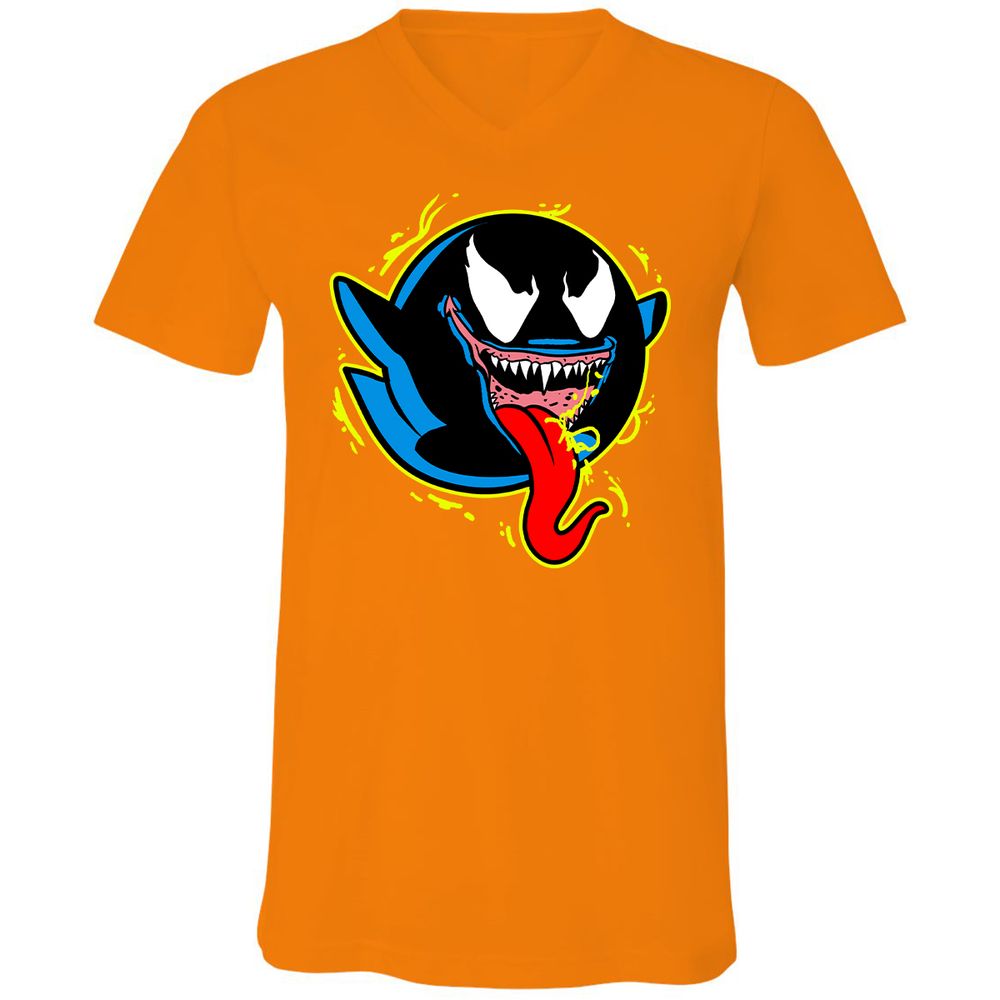 Unisex V-Neck T-Shirt - PJPCYZ2X - Orange - 11