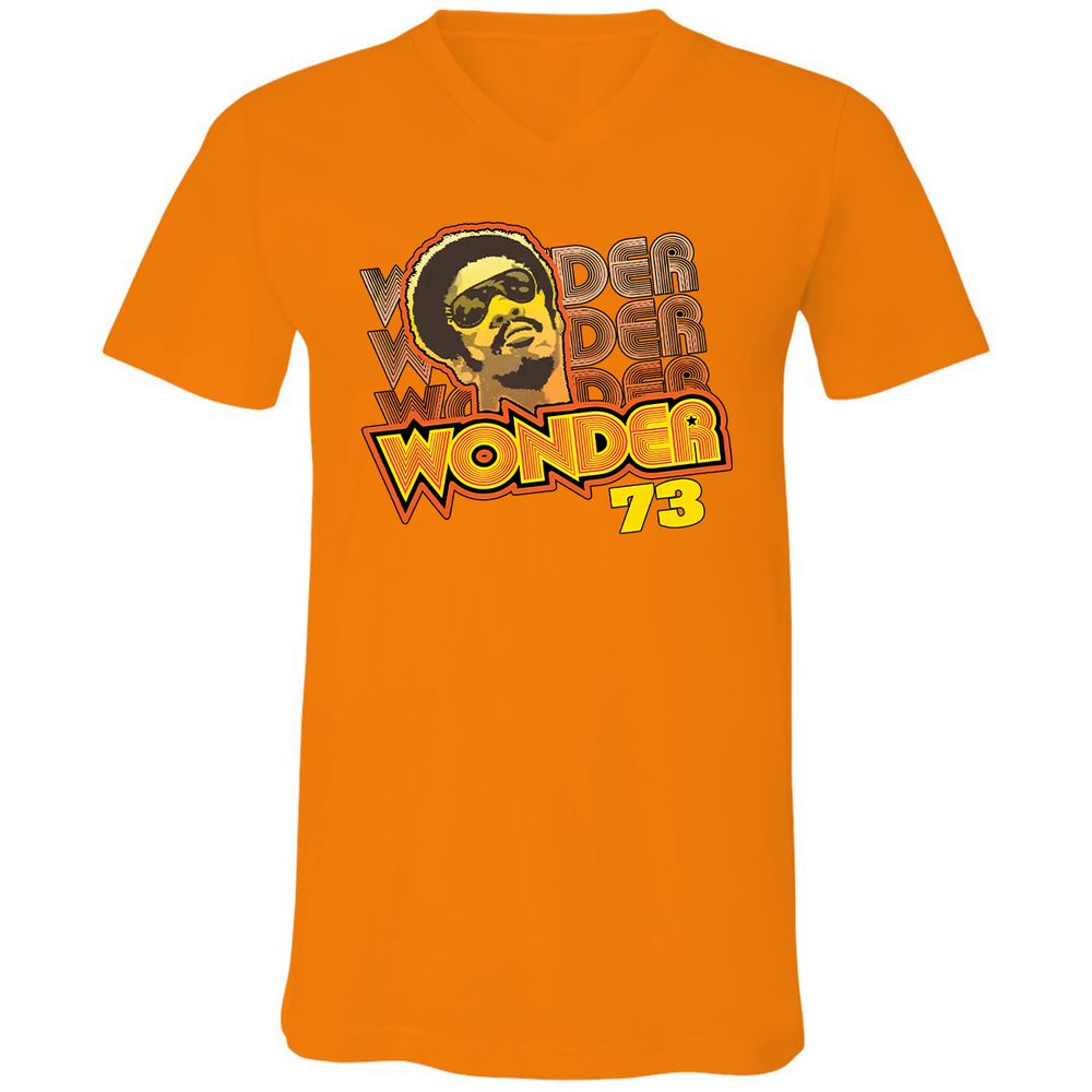 Unisex V-Neck T-Shirt - 9AJ3TCNM - Orange - 11