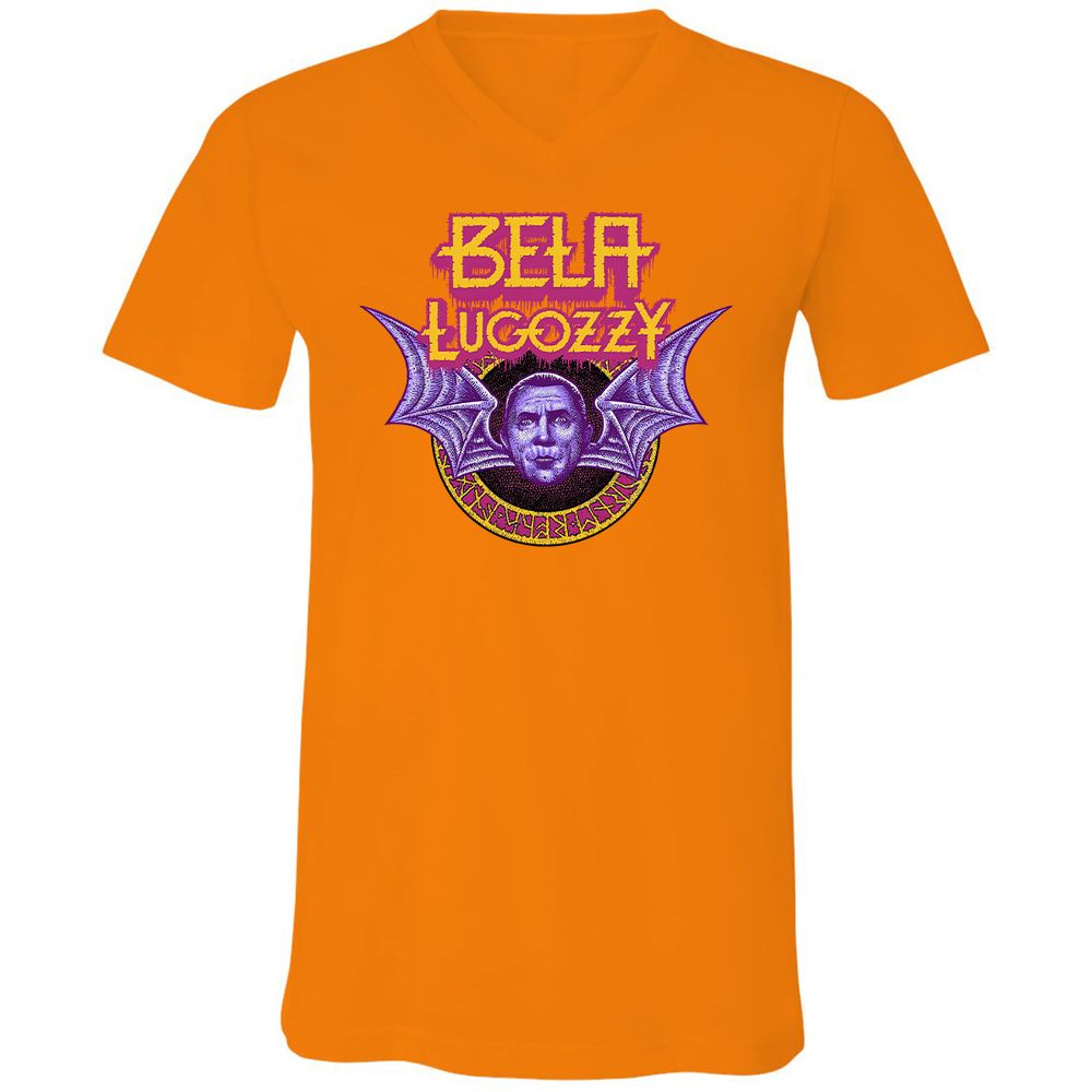 Unisex V-Neck T-Shirt - R8VCZBHF - Orange - 11