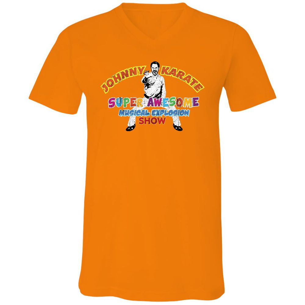 Unisex V-Neck T-Shirt - TYRMN8X3 - Orange - 11