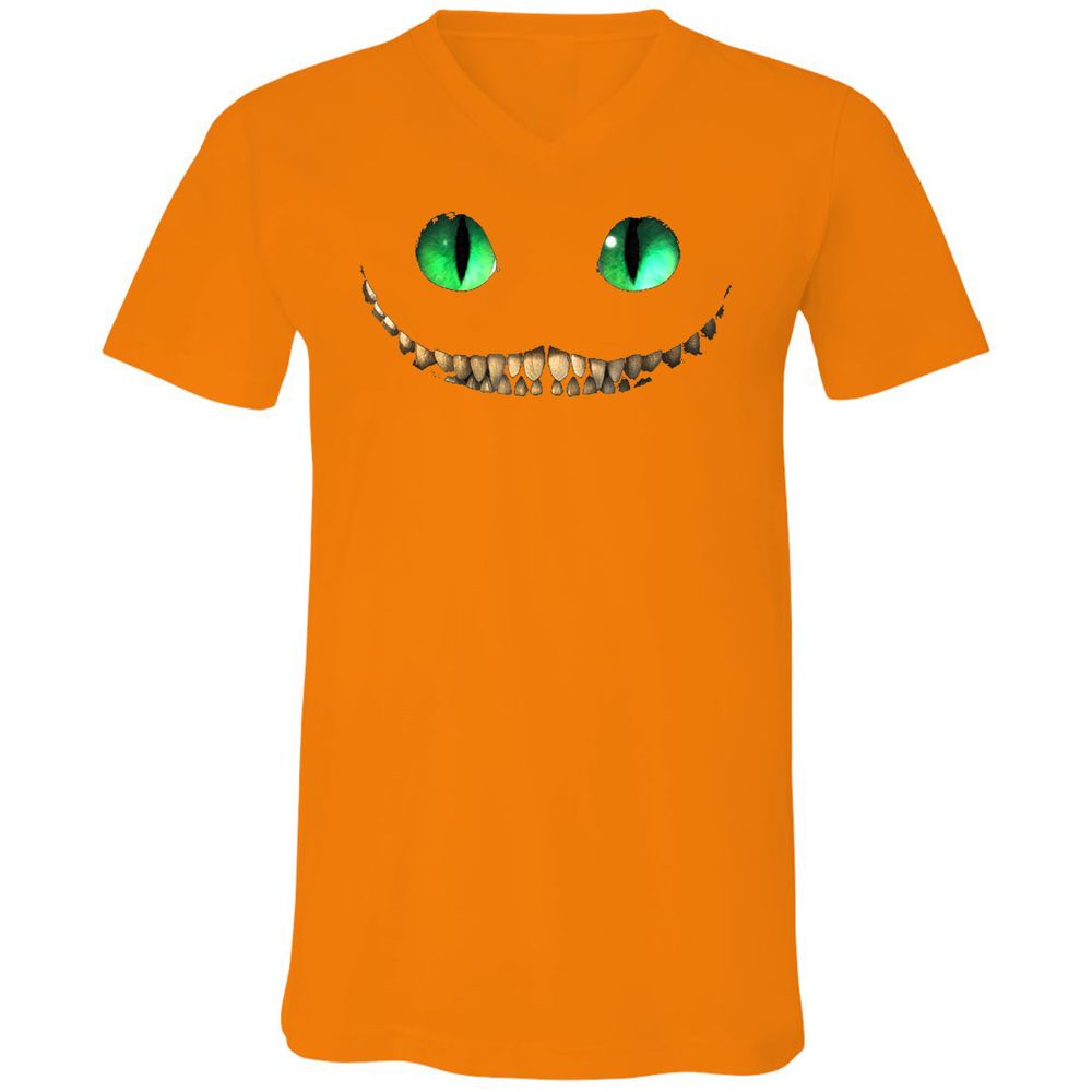 Unisex V-Neck T-Shirt - M1JA82S9 - Orange - 11