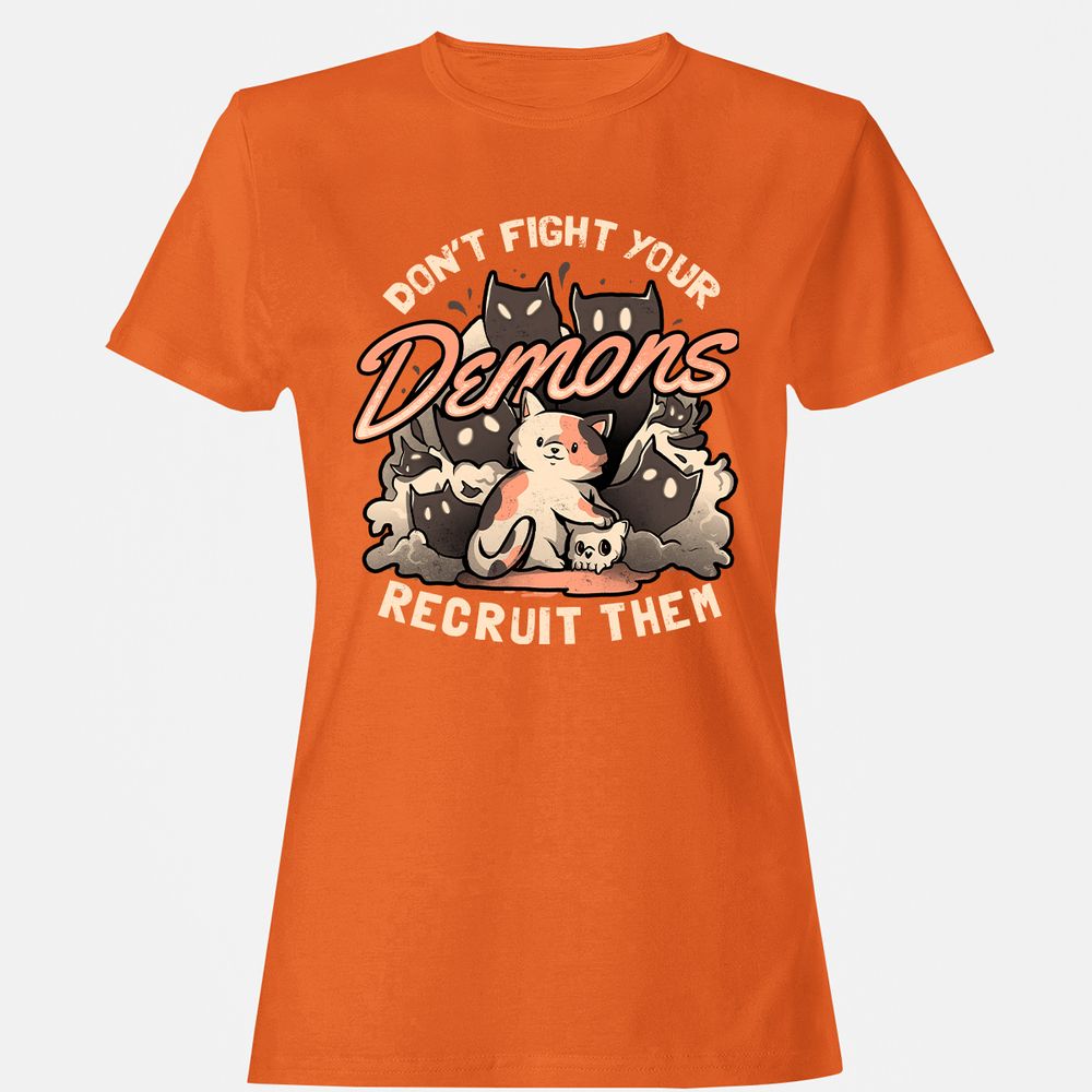 Women's T-Shirt - A4YQWAFN - Orange - 11