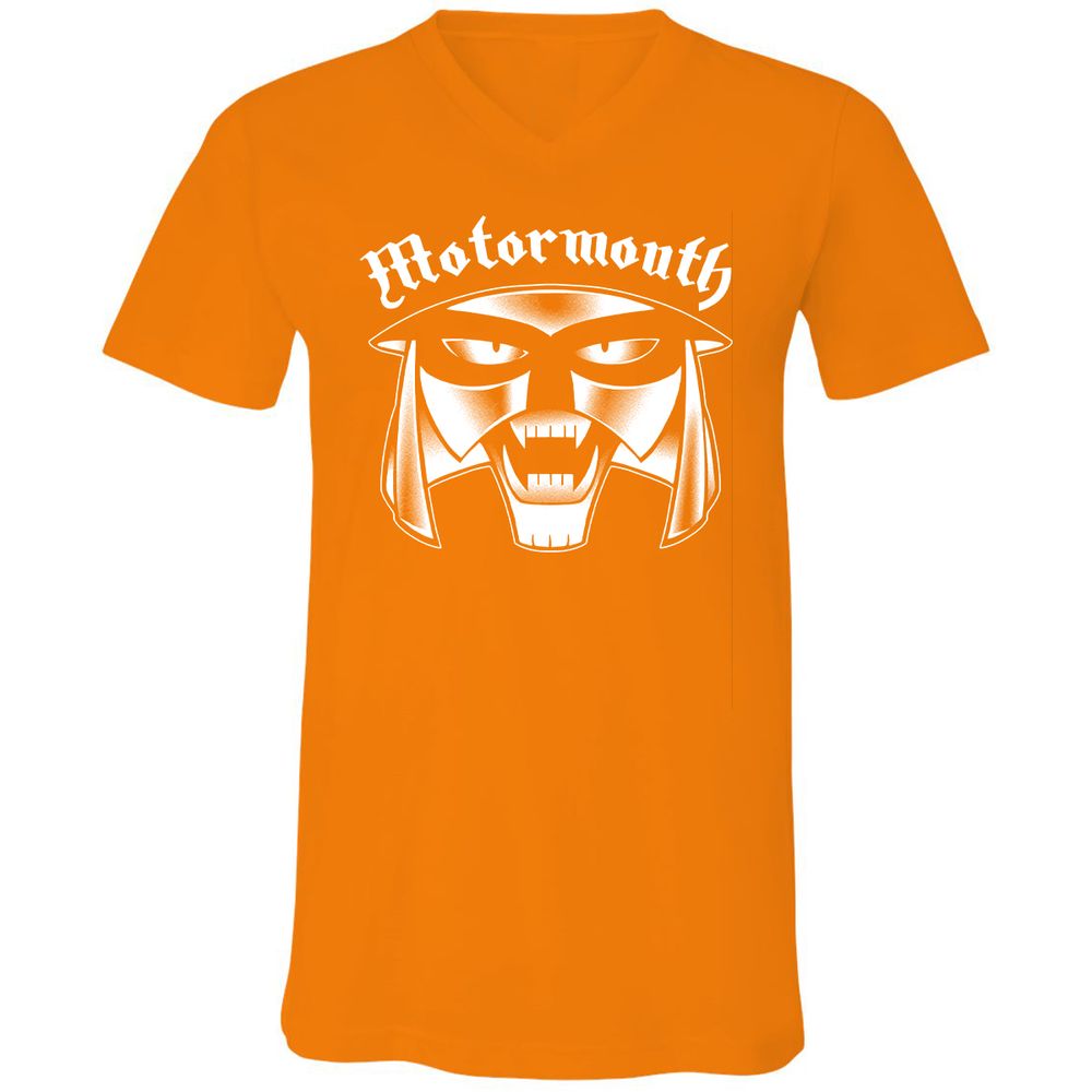 Unisex V-Neck T-Shirt - EGYZQ5KJ - Orange - 11
