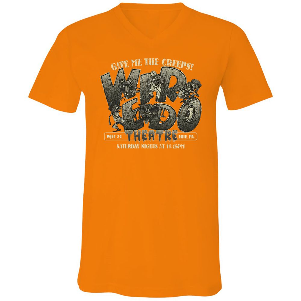 Unisex V-Neck T-Shirt - A5TCCGZD - Orange - 11