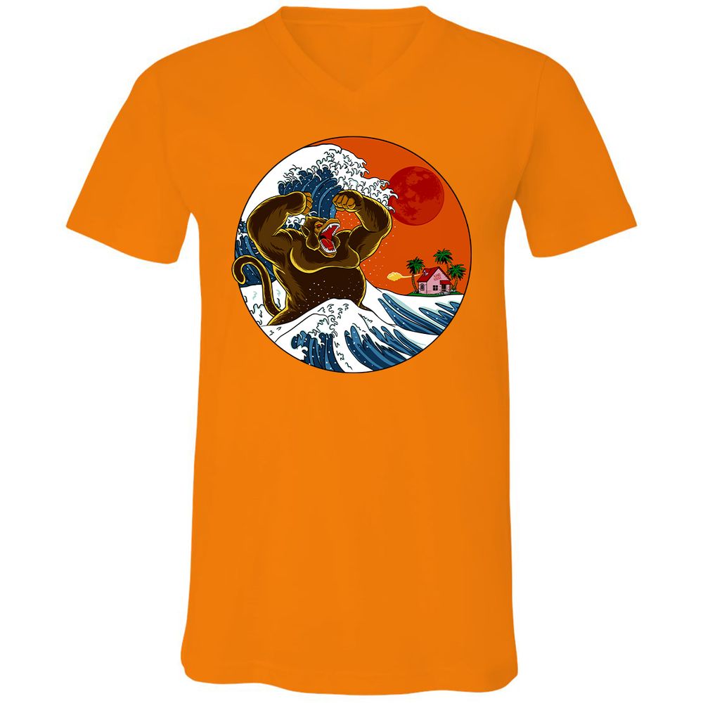 Unisex V-Neck T-Shirt - S7944W6C - Orange - 11