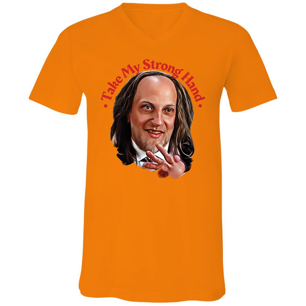 Unisex V-Neck T-Shirt - S5E9PSAM - Orange - 11