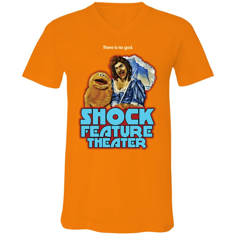 Unisex V-Neck T-Shirt - 7PRJ6ZAE - Orange - 11