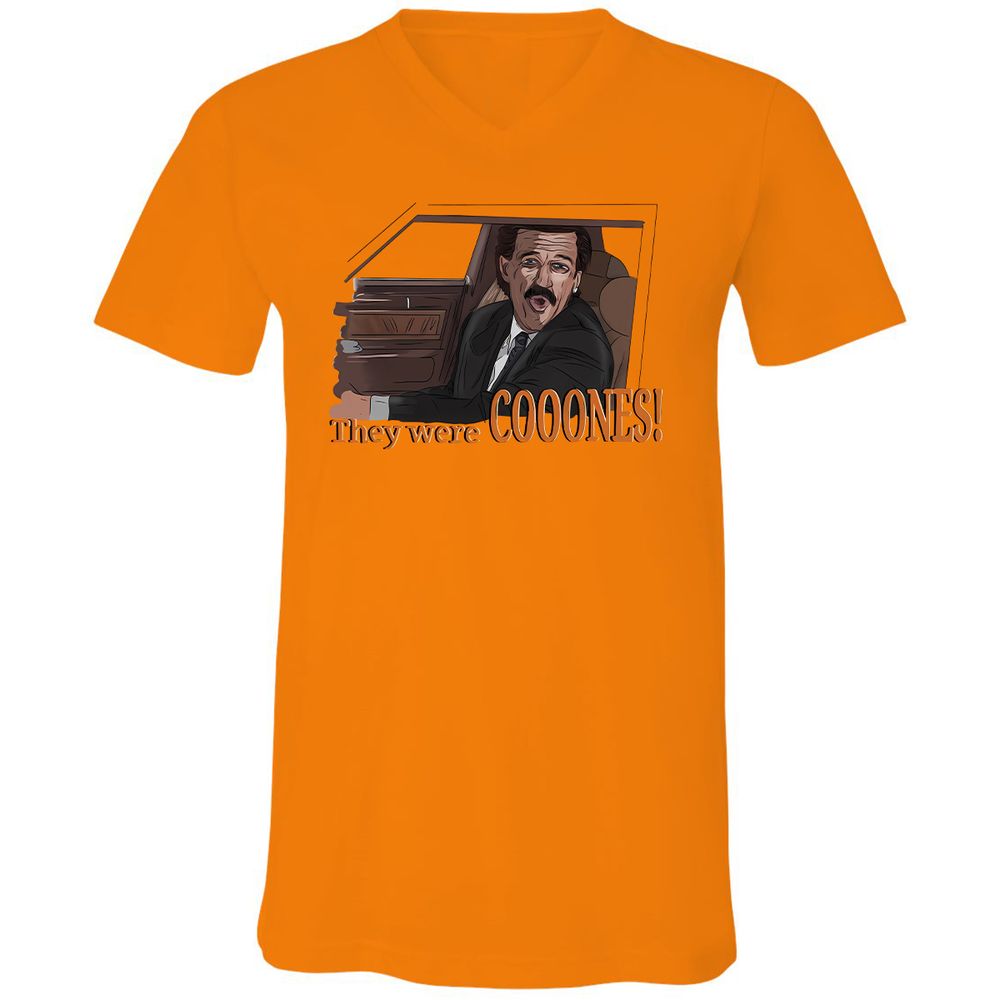 Unisex V-Neck T-Shirt - WS6JSYWS - Orange - 11