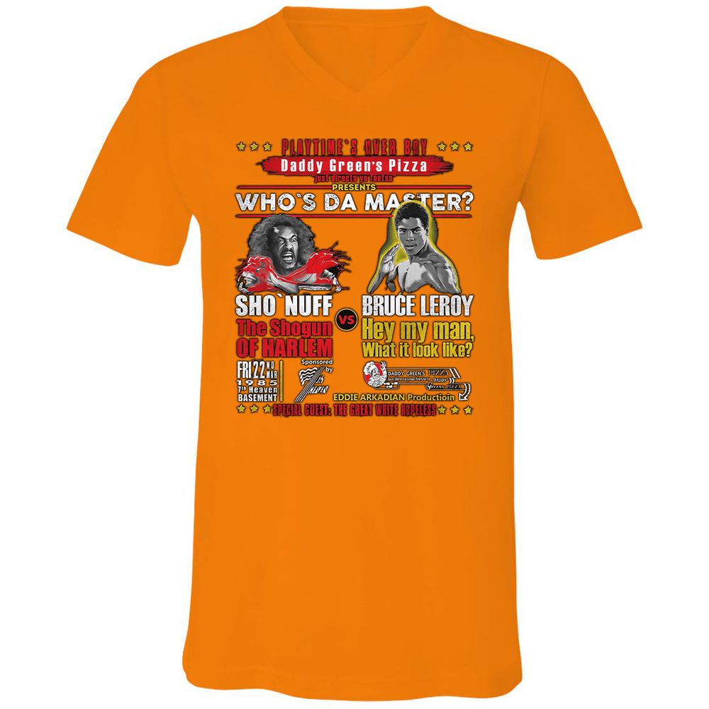 Unisex V-Neck T-Shirt - P8NQ9STW - Orange - 11