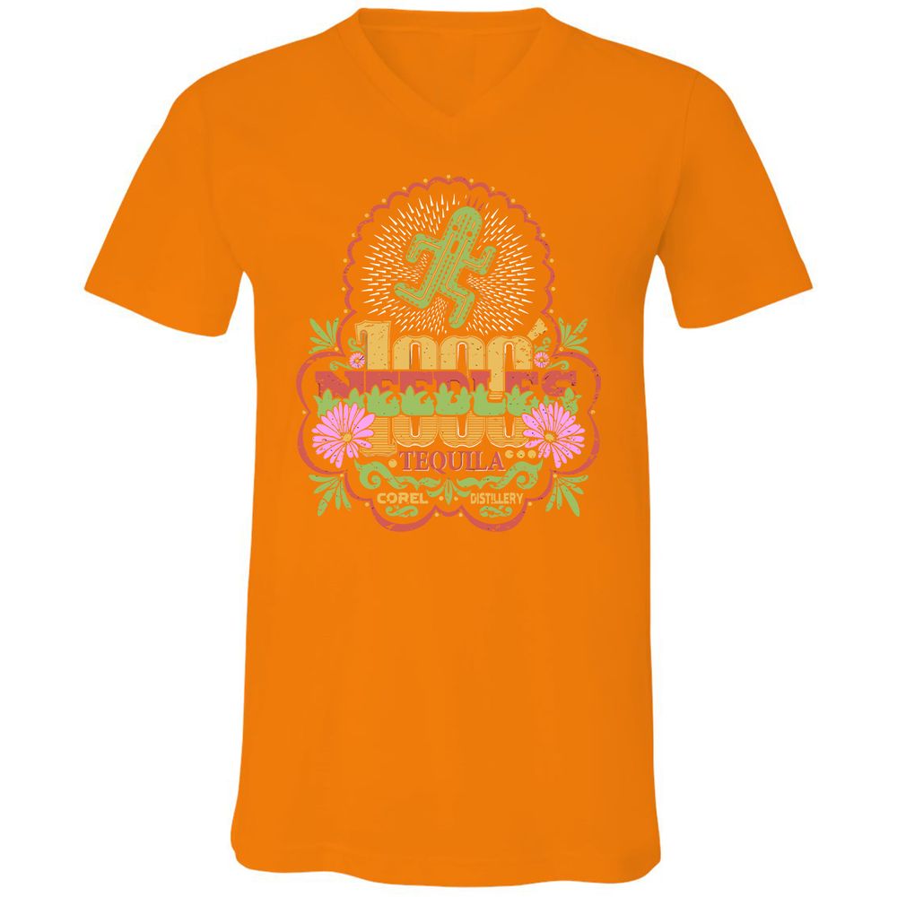 Unisex V-Neck T-Shirt - P3GC83UP - Orange - 11