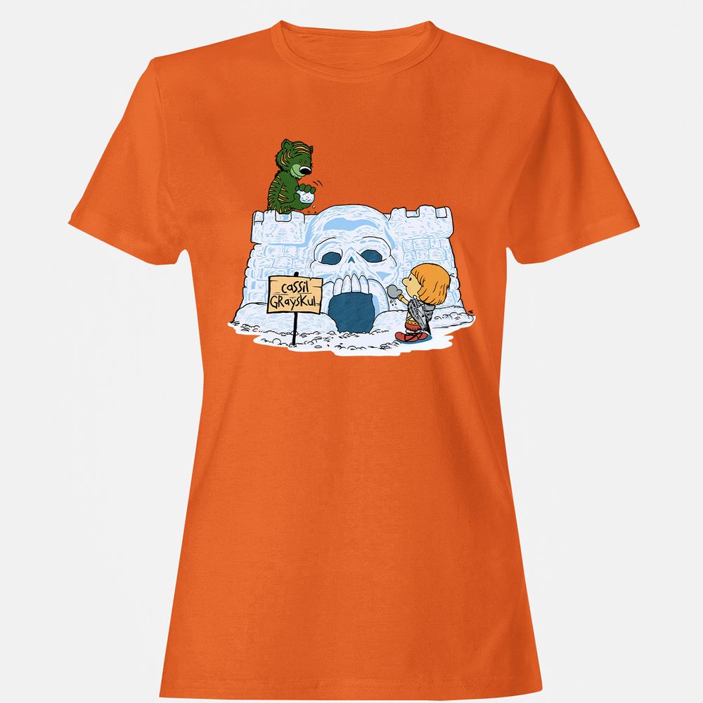Women's T-Shirt - 7D57UX8Y - Orange - 11