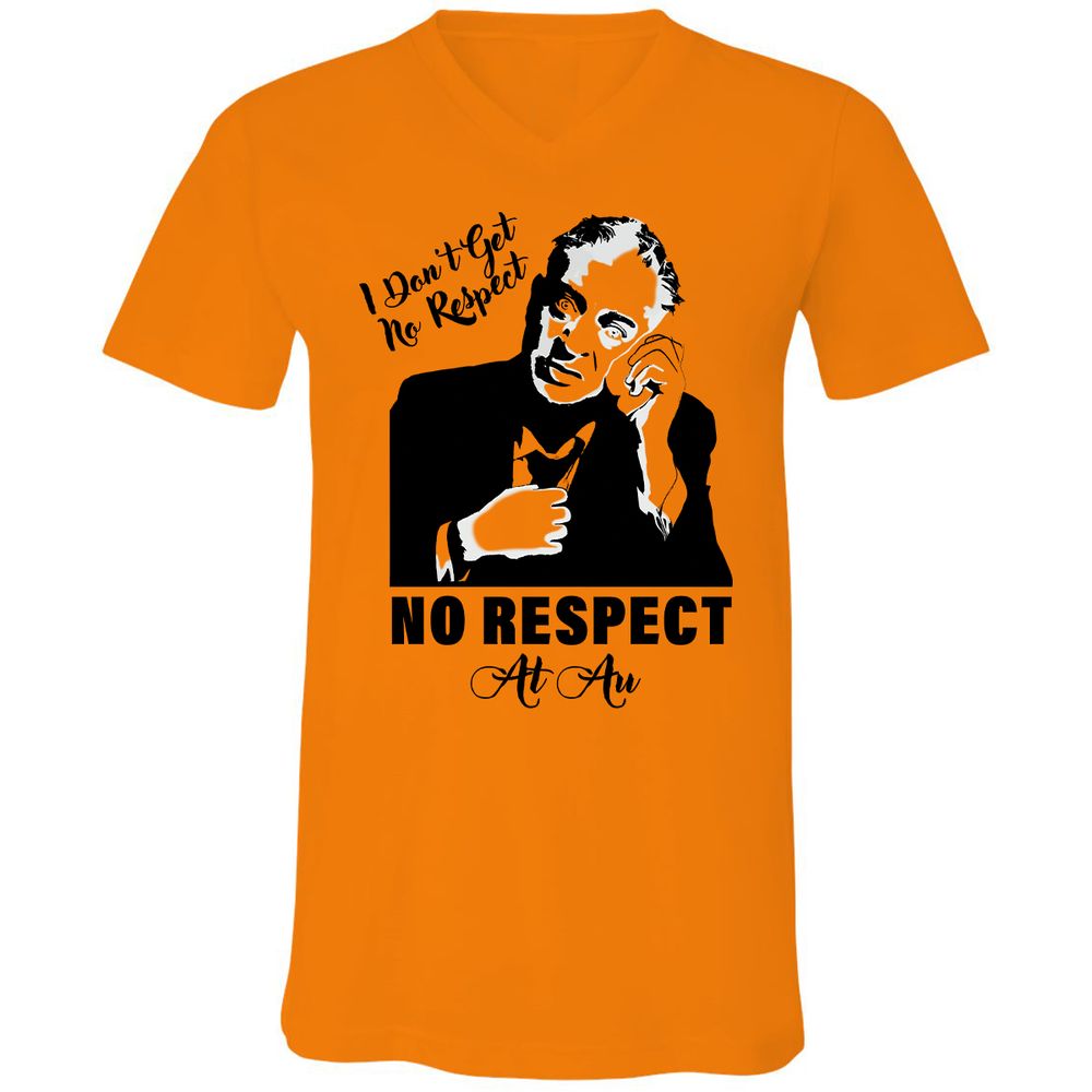 Unisex V-Neck T-Shirt - CRQJ9GZ1 - Orange - 11
