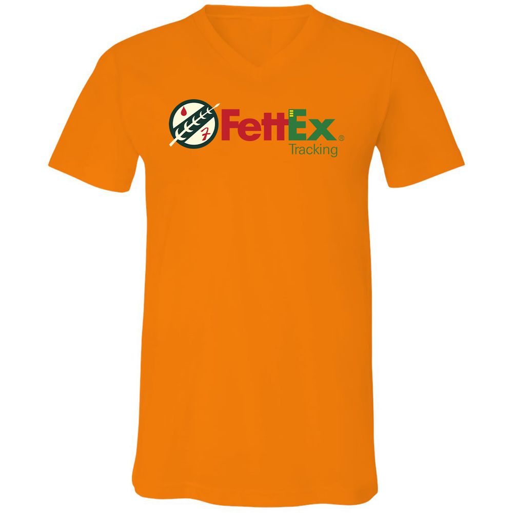 Unisex V-Neck T-Shirt - 7PD6XXEE - Orange - 11
