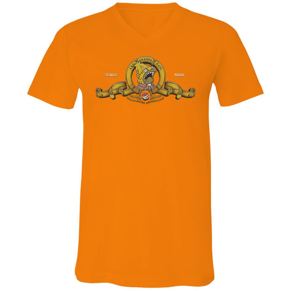 Unisex V-Neck T-Shirt - 25UAP1FJ - Orange - 11