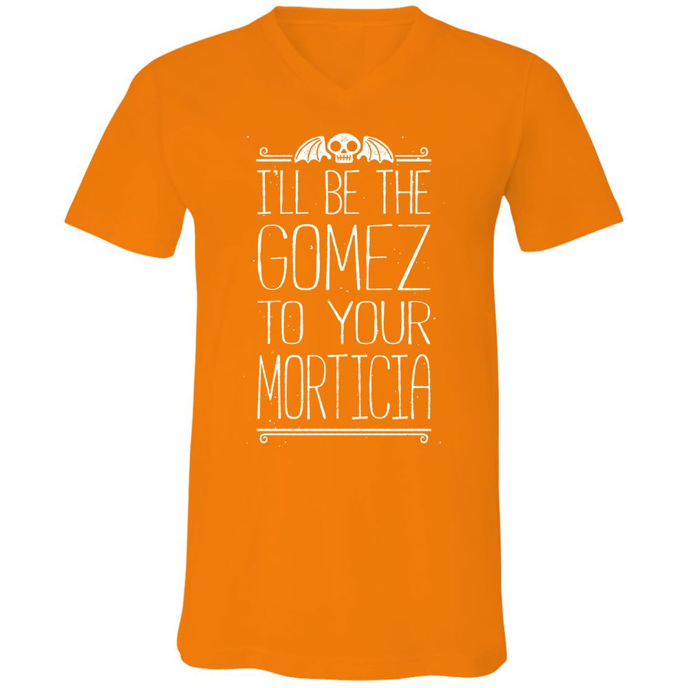 Unisex V-Neck T-Shirt - EK7GK5YN - Orange - 11