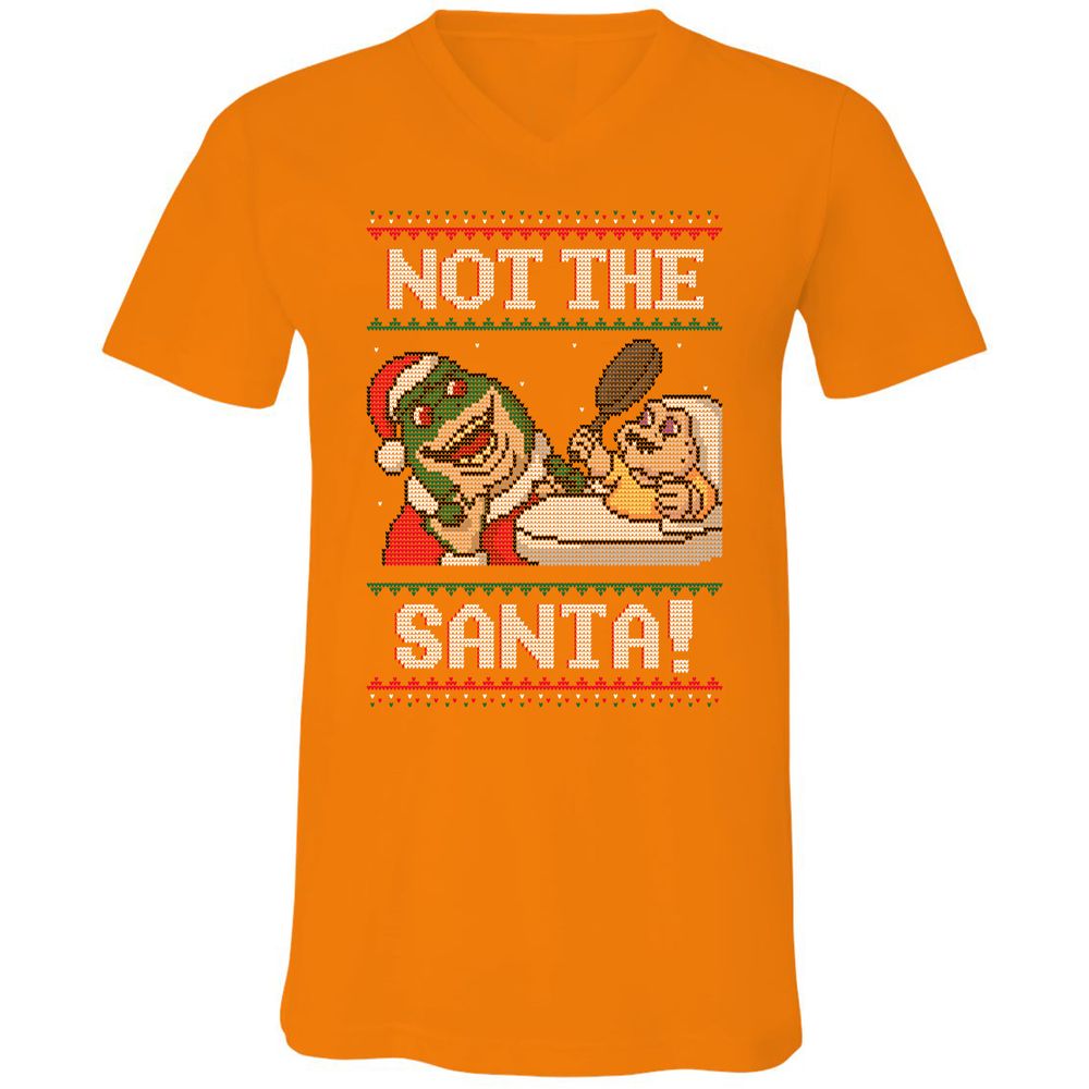 Unisex V-Neck T-Shirt - KKSFPPN3 - Orange - 11