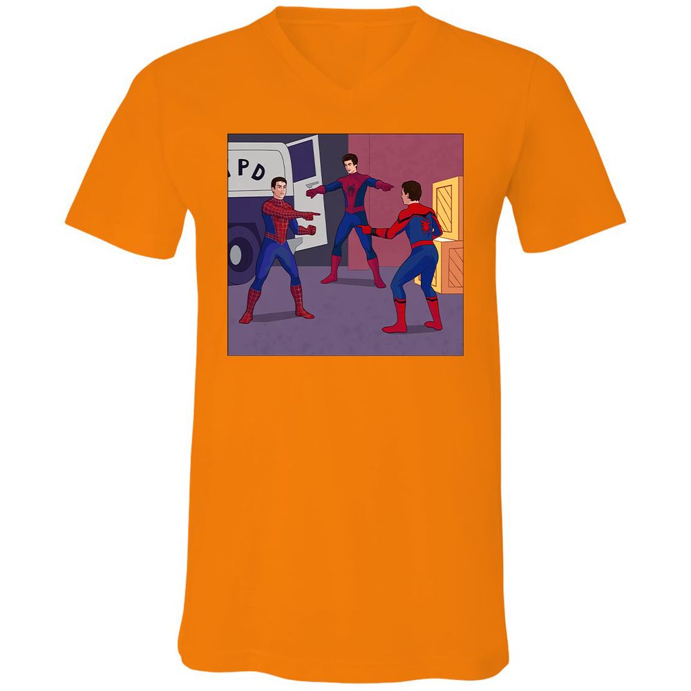 Unisex V-Neck T-Shirt - 368SVHP9 - Orange - 11