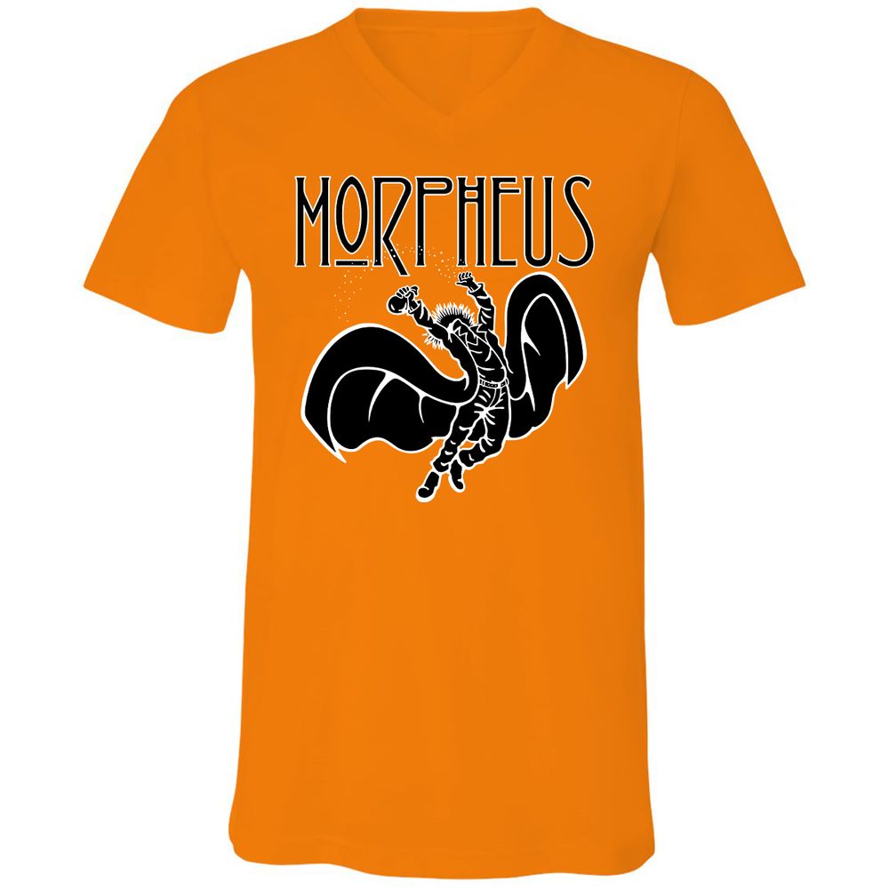 Unisex V-Neck T-Shirt - DQRNGAAU - Orange - 11