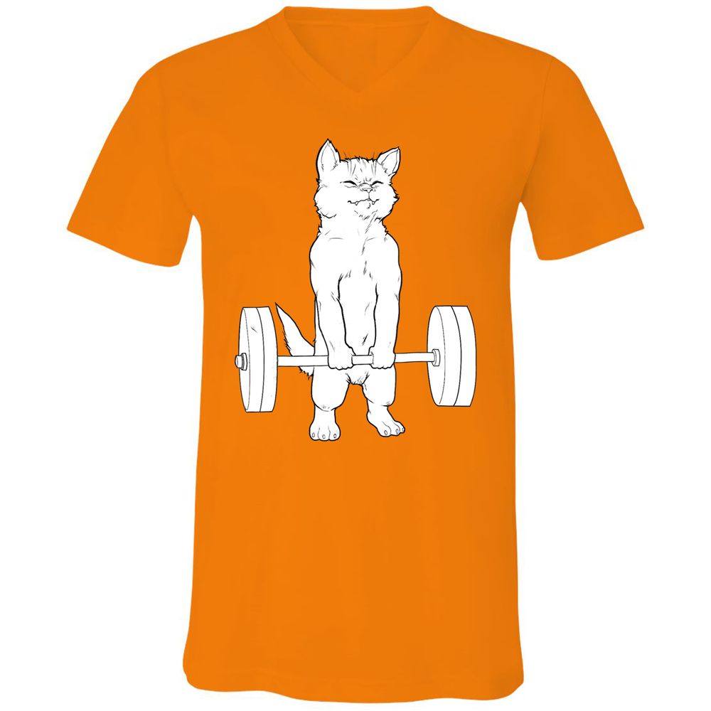 Unisex V-Neck T-Shirt - WE91CHCZ - Orange - 11