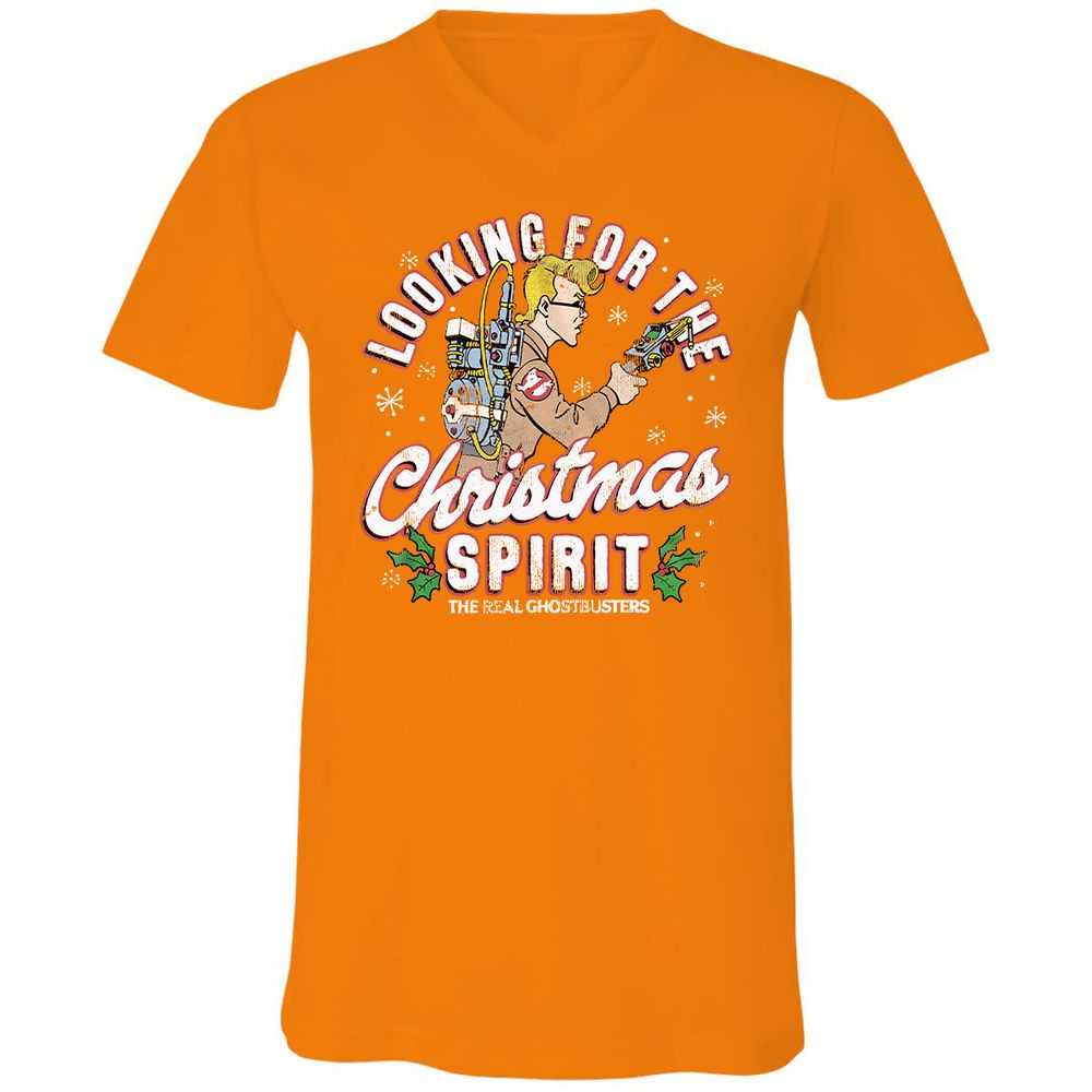 Unisex V-Neck T-Shirt - NBBQM2MS - Orange - 11