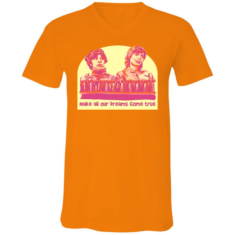 Unisex V-Neck T-Shirt - 3KA91UEZ - Orange - 11