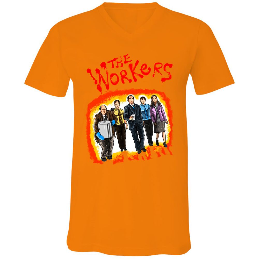 Unisex V-Neck T-Shirt - GPRF7D66 - Orange - 11