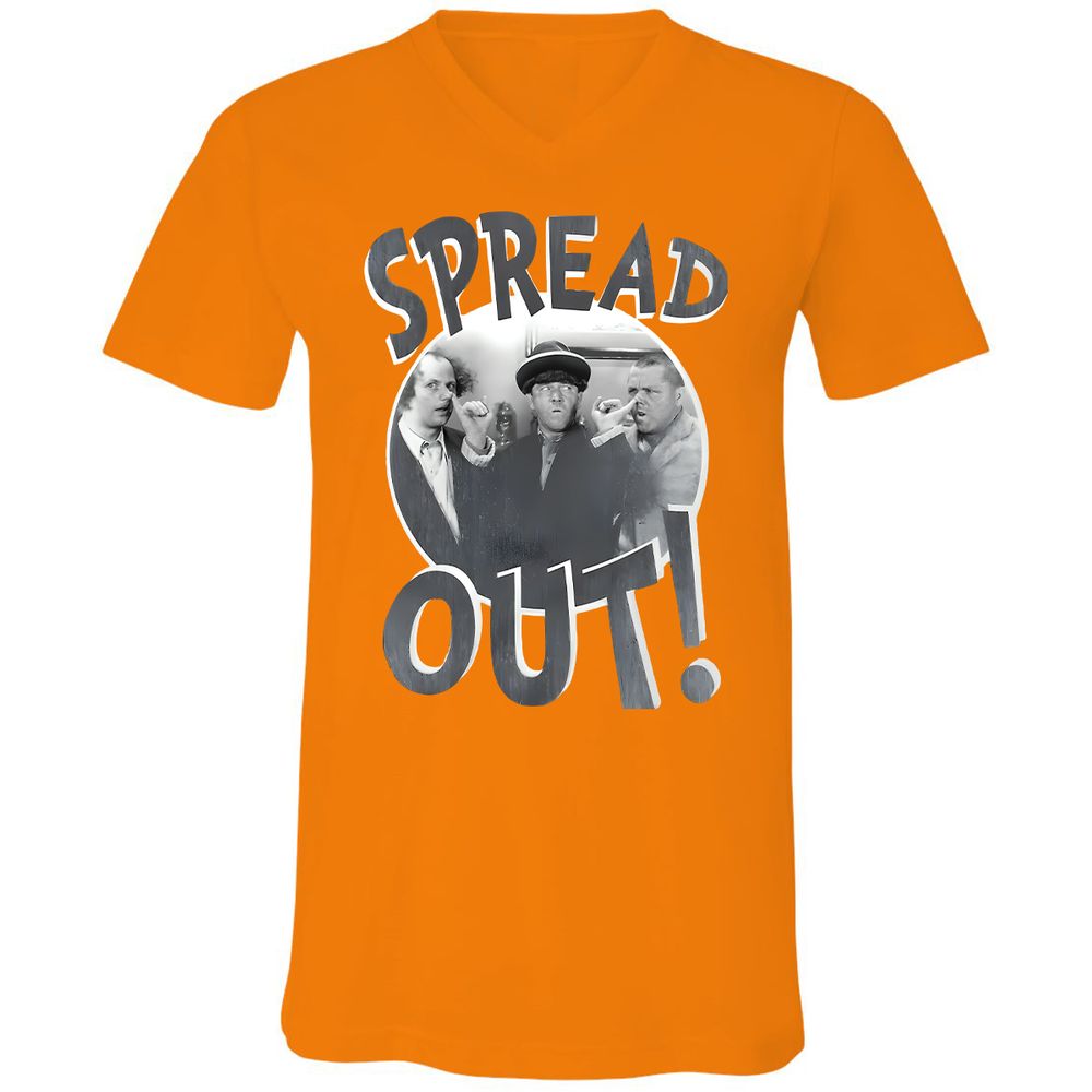 Unisex V-Neck T-Shirt - AN5QSR1Z - Orange - 11
