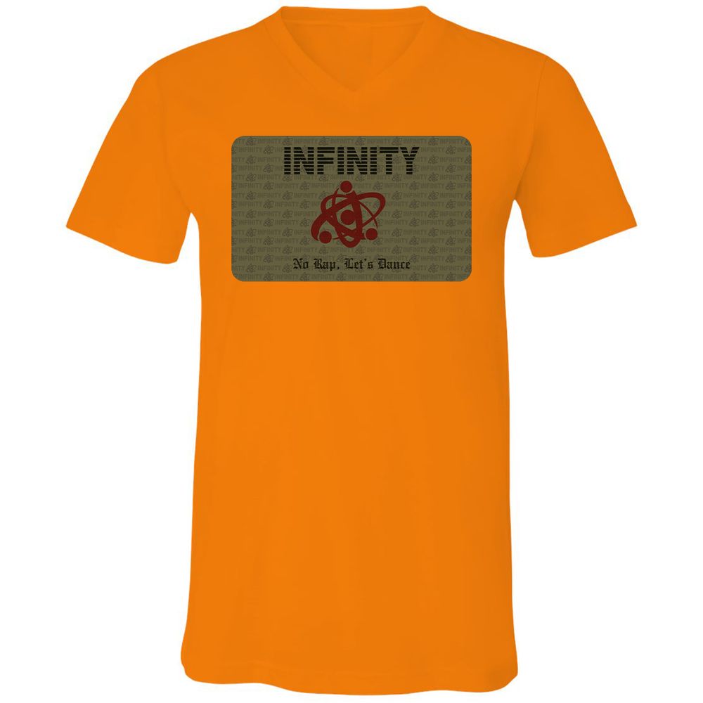 Unisex V-Neck T-Shirt - Y1PE59QF - Orange - 11