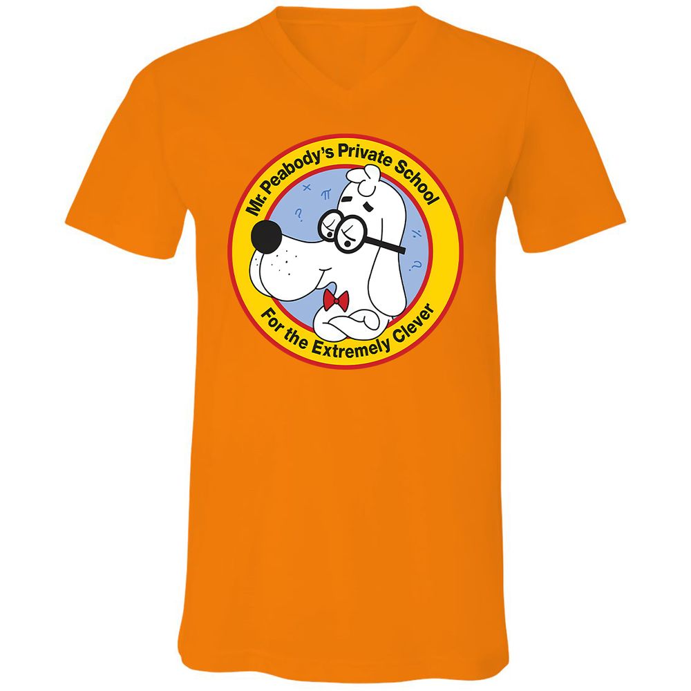 Unisex V-Neck T-Shirt - AHJYAQWW - Orange - 11
