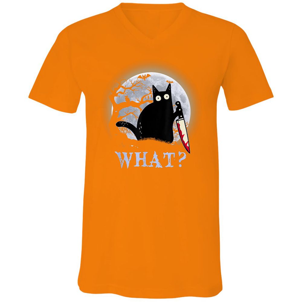 Unisex V-Neck T-Shirt - TD2868K7 - Orange - 11