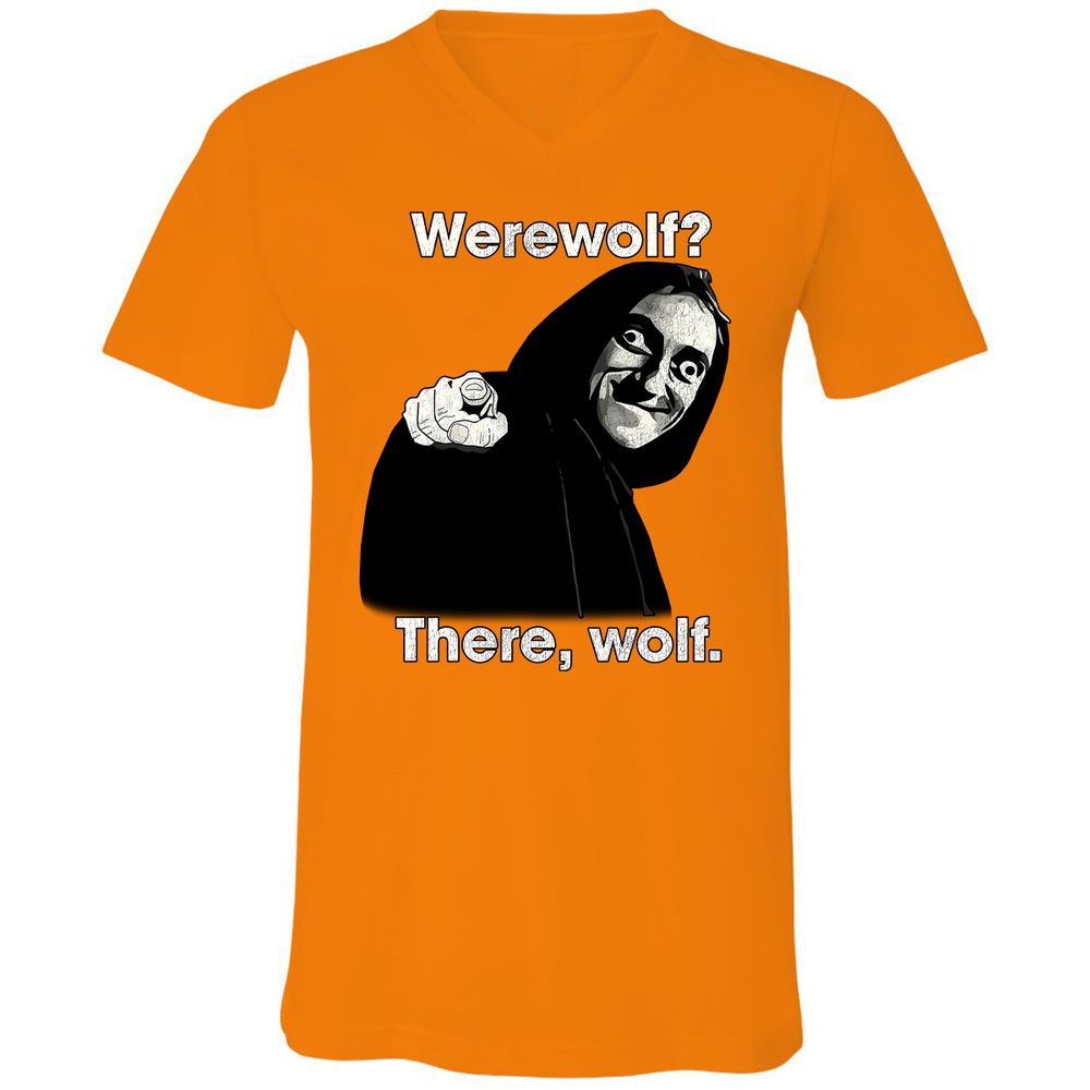 Unisex V-Neck T-Shirt - XG3TZREL - Orange - 11