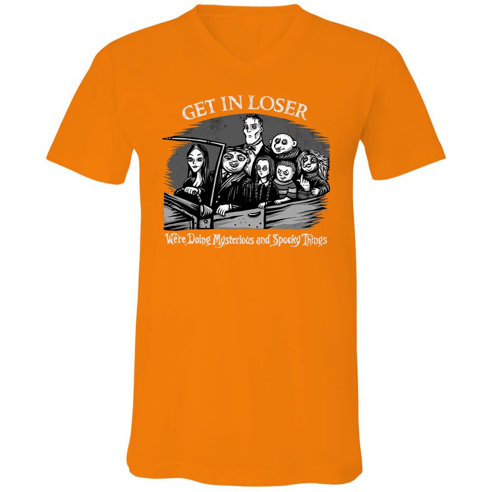 Unisex V-Neck T-Shirt - PXN9VXGB - Orange - 11