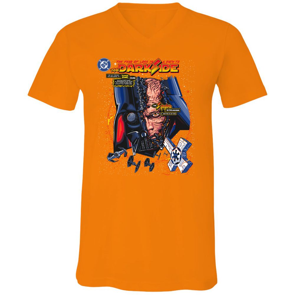 Unisex V-Neck T-Shirt - HKVZE59B - Orange - 11