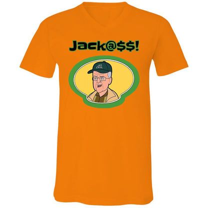 Unisex V-Neck T-Shirt - X6ARJA49 - Orange - 11