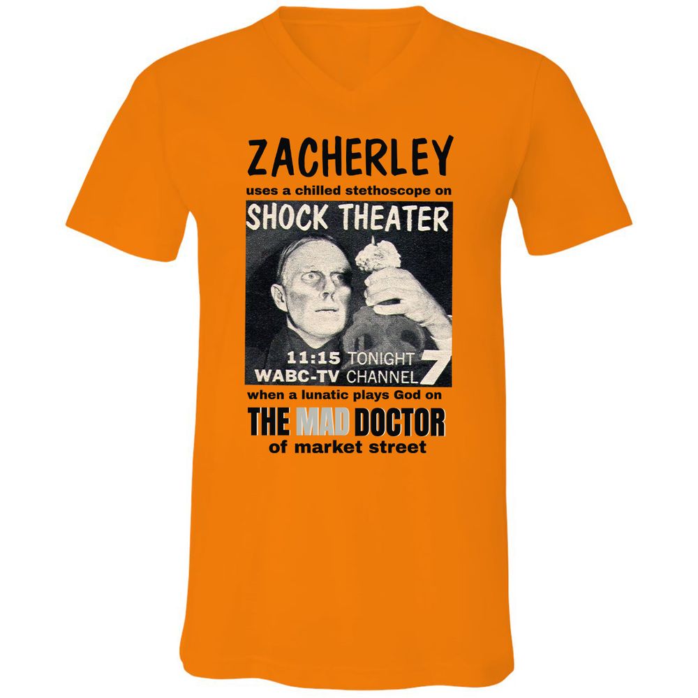 Unisex V-Neck T-Shirt - N63WRNDZ - Orange - 11